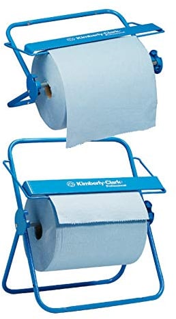 Kimberly-Clark 194151 Wandhalter/Tischspender für Wischtuch-Großrollen, Blau, 44 Stück