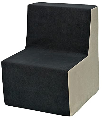 Velinda Kinderstuhl Sitzmöbel Sessel Lehnstuhl Beistellstuhl Stuhlsessel Kindermöbel (Farbe: grau-beige)