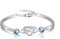 AOBOCO Infinity Armband Sterling Silber Damen Liebes Armreif, Freundschaft Hochzeitstag Geschenke für Freundin Mutter