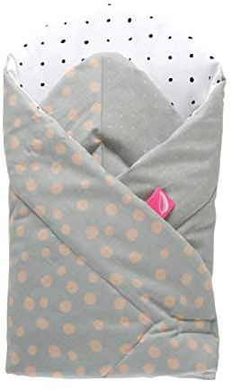 Babyhörnchen/BabynestSOFT mit antiallergischer Füllung, Öko-Tex Standard 100 - Kleckse apricot