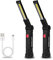 2Pack LED Work Light, J-Three COB Rechargeable Work Lights with Magnetic Base 360°Rotate and 5 Modes Bright LED Flashlight Inspection Light for Car Repair, Household and Emergency Use