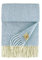 Linen & Cotton Hochwertiger Warmer Schal Wollschal Classico für Damen Herren - 100% Weicher Merino Wolle, Himmel Blau (68 x 200cm) Tuch, Halstuch, Winterschal, Übergangsschal, Stola Schal, Langschal