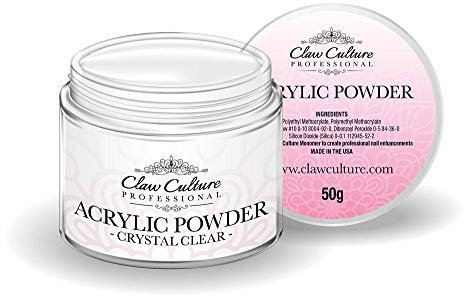 Claw Culture Acrylic Powder 50g - Crystal Clear