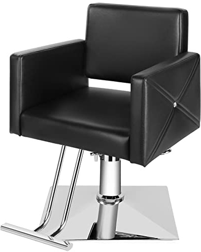 Artist hand Salon Chair for Hair Stylist with Heavy Duty Hydraulic Pump, 360 Degrees Rolling Swivel Spa Beauty Equipment for Hair Stylist Women Man, Max Load Weight 330 Lbs
