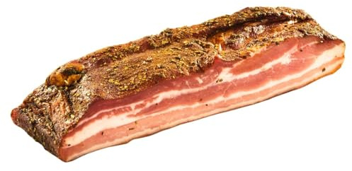 BAVAREGOLA Pancetta aus Südtirol - 400g - Original Speck aus Italien - Bauchspeck geräuchert & luftgetrocknet am Stück - Südtiroler Speck Spezialität