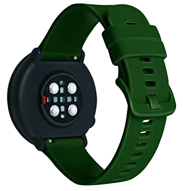 SeaFicco Armband Kompatibel mit Polar Unite/Ignite/Ignite 2 /Ignite 3 /Pacer, Universal 20mm Uhrenarmband Silikon Ersatzband Sport Armbänder Fitness Wechselarmband Zubehör (Armeegrün)