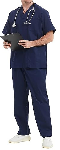 MISEMIYA - Unisex-Schrubb-Set - Medizinische Uniform mit Oberteil und Hose ref.8178 - X-Small, Marineblau 21