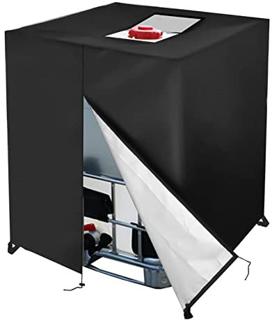 Réservoir d'eau, Bache pour Cuve 1000 L IBC, Anti-poussière Anti-UV Anti-Pluie Housse Cuve 1000l, 210D Couvercle en Tissu Oxford Conteneur Eau Pluie(120 100 116c)