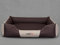 Bjird Hundebett - Hundekorb für kleine mittelgroße & große Hunde - Hundekissen - Hundesofa - Bezug abnehmbar und waschbar - Comfort - Größe: XL/XXL - Braun mit Beige
