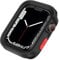 Anlinser Schutzhülle Kompatibel mit Apple Watch Hülle 40mm 41mm, Weiche Stoßfeste Bumper Gehäuse Case Schutzhülle für iWatch SE Serie 8/7/6/5/4, Schwarz