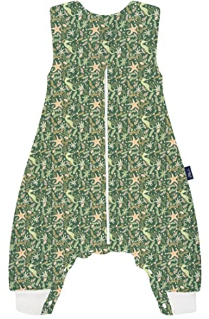 Alvi Sleep-Overall Baby Schlafsack mit Füßen Kinderschlafsack aus Baumwolle (GOTS Underwater World, 110 cm)