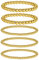 MATTE MAISA 5PCS Gold Bead Armbänder für Frauen Stackable Gold Bead Armband Dainty elastische Stretch Gold Armbänder für Mädchen Geschenk für Frauen…
