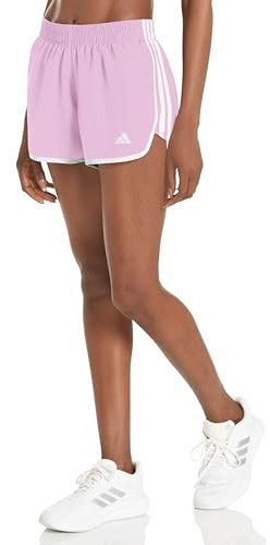 adidas Aeroready Damen-Hose mit Jacquard-Logo, Bliss Lilac, Large/4 Inseam