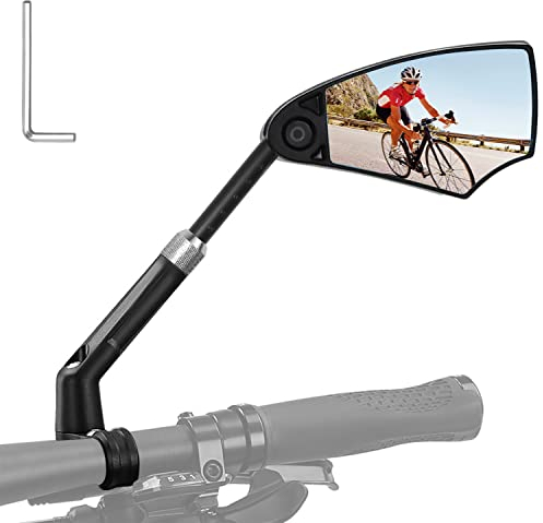Fahrradspiegel für E-Bike Rechts Fahrrad Rückspiegel 360 ° Fahrrad Spiegel Klappbar Rückspiegel Fahrrad für Lenker 20-23mm