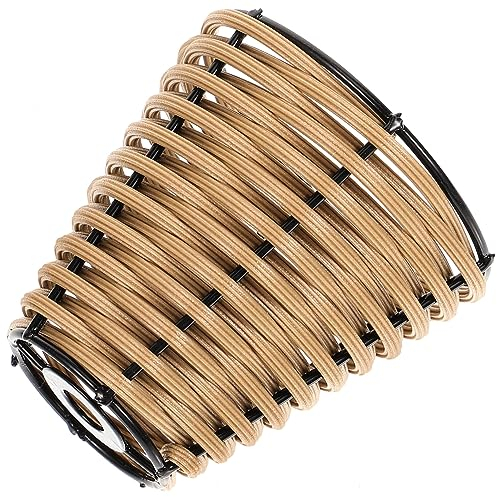 Miniatur-lampenschirm Mini-lampenschirm- Lampenschirme Boho-lampenschirm Deckenschirm Aus Korbgeflecht Unterputz-deckenleuchte Rattan-Lampe Lampenschirm Aus Bambus Weben