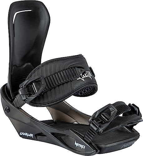 Nitro Unisex Jugend Charger Bdg (Polybag) Snowboardbindung, Black, M