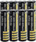 Batterie Rechargeable 3.7 Li-ION 4000Mah Batterie Bouton Grande Capacité Piles Supérieures pour Lampe De Poche LED, Lampe Frontale, Cloches,8 Pièces