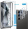 GEEMEE para Samsung Galaxy S24 Ultra Protector de Pantalla + Protector de Lente de cámara,【2 Piezas+ 2 Piezas】 Dureza 9H Alta Definicion Cristal Templado Glass Screen Protector para Galaxy S24 Ultra