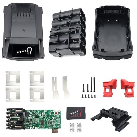 Aernair Battery Case Replacement for Milwaukee M18 48-11-1830 48-11-1840 48-11-1850, Broken Plastic Case Replacement Repair Kit Part