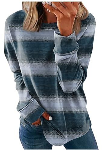 Silvester Outfit Damen Weihnachtspullover Damen Katze Damen Jacke Winter Pullover Damen Pullover Mantel Damen Fleece Pullover Damen Warm Damen Mode College Jacke Damen Katzen Pullover(6-Blue,3XL)