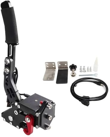 LinCys KANGYEBAIHUODIAN Handbremse PS4/PS5 passend for Logitech G29/T300 XBOX1 XSS XSX G920 PC anwendbar alle SIM Racing Dirt Rally Spiele Handbremssystem (Color : X1 XSS XSX G920 PCBK)