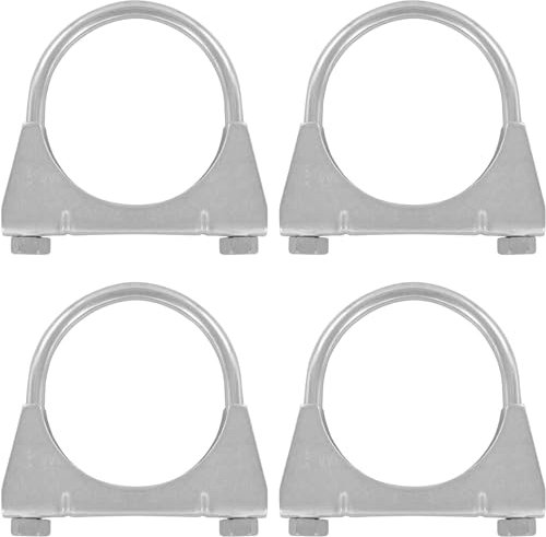 4er Set Edelstahl Bügel Schellen M8 x 67mm extrem belastbare Montageschellen stainless steel heavy duty (4 Stk. M8 x 67mm)