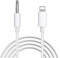 LBSC Aux Cable for iPhone, phone aux cable for car, 3.5mm aux cable for Car Stereo/Headphones/Speaker，Compatible with iPhone 14/14 Pro/14Pro Max/13/13 Pro/12/12 Pro/11 Pro/11/Xs/XR/X/8/7