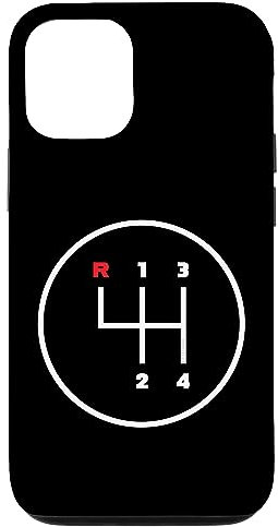 Car Manual Gear Shifter Knob Pattern (4 Speed) Case for iPhone 12/12 Pro