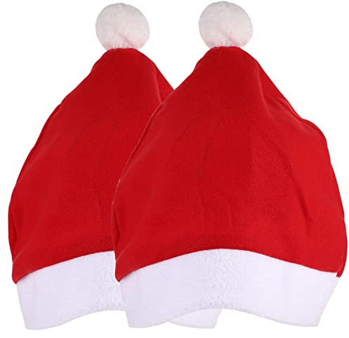 Mobestech 2stücke Kopfstützenbezug Für Autositz Mit Weihnachtsmannmütze Autodekoration Mit Weihnachtsmannmütze Auto-innendekoration Fahrzeugzubehör Weihnachtsdeko Für Auto Geeignet Für Kopfs