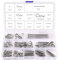 VooGenzek 100 Piezas 13 Tallas Kit Surtido de Pines de Chaveta de Acero Inoxidable, Pasadores en R, Pasador de Chaveta Pesado, para Automoción, Mecánica, Garaje, Taller