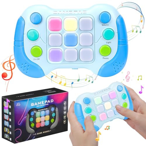 Senprity Pop It Game, Light Up Pop It Game Handheld Game Console Quick Pop Game Fidget Toys Popit Game for Relaxation & Decompression Sensory Fidget Toys for 4 5 6 7+Year Old Boys Girls & Adults
