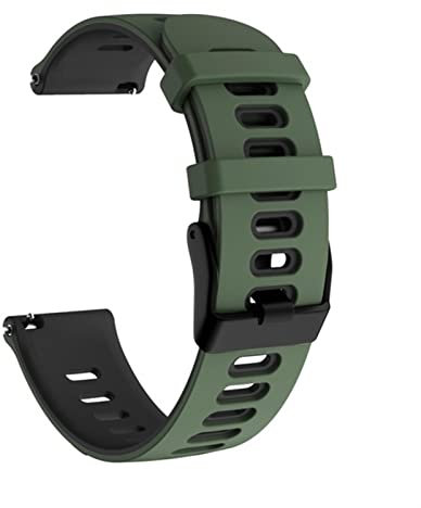 XFZJCHAP 20 mm Silikon-Armband für Xiaomi Mibro Air/Mijia, Quarz-Uhrenarmbänder, Armband, Smart-Watch-Armband für Mi Bro Air/Lite Correa (Farbe: Kohleschwarz, Größe: für Mi Bro Air)