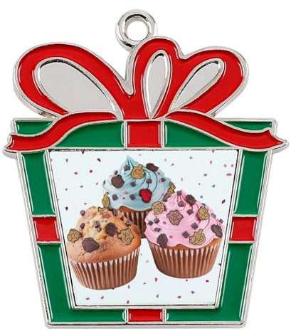 Weihnachtsbaumschmuck, Cupcake- und Muffin-Hängeornamente für Weihnachtsbaum, Weihnachtsbaumschmuck für Weihnachten, Urlaub, Party-Dekoration