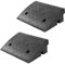 Vilnow Rampa para Sillas de Ruedas Umbral Rampa Ligero, Alto 12cm Heavy Duty Umbral Puente Pista Bordillo Rampa, para Garaje, Acera, Camión, Scooter (Alto 12cm - 2 Pzs)