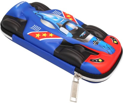 Doyomtoy Rennwagen Federmäppchen, Federmäppchen für Jungen Renn-Auto Briefpapier Pouch Stifte Etui Mäppchen für die Schule Teenager für Schul und Bürobedar (Dunkelblau)