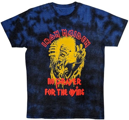 Iron Maiden No Prayer for The Dying Dye Wash T Shirt XXL