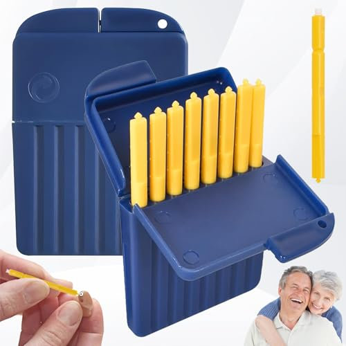 lankai 16 Stück Cerumenfilter, Cerumenfilter für hörgerätekompatibel, Hörgerätewachsschutz, Hörgeräte Cerumenfilter, Ersatz-Wachsfilter für Hörgeräte-Wachsschutzfilter, Für Hörgeräte(Blau)