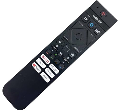 Telecomando di ricambio originale per Philips Ambilight 398GM10BEPHNE000CR – compatibile con i modelli Philips 43PUS8389/12 43PUS8909/12 48OLED759/12 50PUS8909/12 Smart LED TV