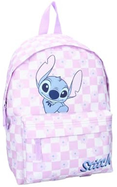 mybagstory - Sac à dos pour fille Stitch rose - Enfant - Ecole - Maternelle - Garderie - Cartable fille - Taille 37 cm - Bretelles réglables- Idée Cadeau