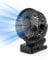 KBIBCK Clip on Fan for Bed, 12000mAh Rechargeable Clip Fan with LED Lights, Table Fan with Timer, 360° Rotation & 3 Speeds, Portable DeskFan for Golf Cart/Home/Office/Stroller/Library/Camping