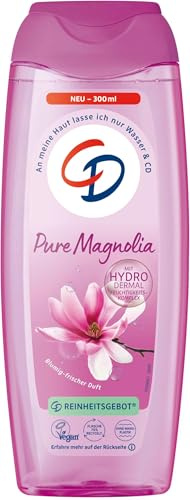 CD Dusche 'Pure Magnolia' | Duschgel mit blumig-frischem Duft | Mit Hydro-Dermal-Komplex | Für empfindliche Haut geeignet | Ohne Mikroplastik & vegan | 300ml (Packung mit 5)