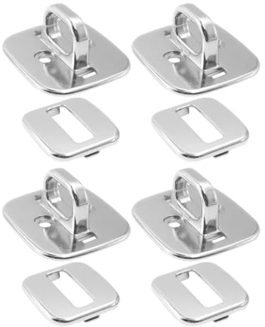 Warmhm 4pcs Laptop Security Anchor Base Plate for Keyed Or Combination Cable Locks, Universal Anti-theft Desk Locking Station Compatible with Multiple Laptop Models