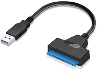USB 3.0 SATA Adapter Für 2,5 Zoll HDD SSD Festplatten Konverter Schnell | Datenuebertragung, Plug And Play, Kompakt, Universal, Praktisch, Buero, Robust, Speicher, PC, Laptop, Festplatte, Port