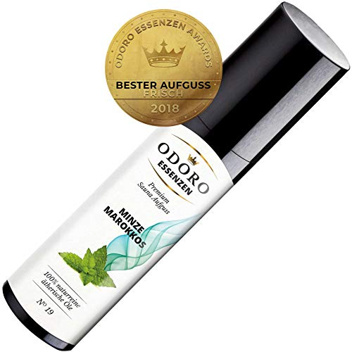 Saunaaufguss Duft Minze Marokkos – 100% ätherische Öle – Premium Aufguss Konzentrat (100ml) – Natürliches Aufgussmittel, naturreine Saunaaufgüsse