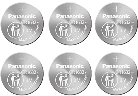 Panasonic Battery CR1632 3V 3 Volt Lithium yvIJh Coin Size Battery, 6Pcs