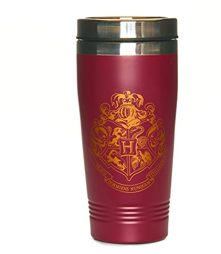 Harry Potter Hogwarts Wappen Reisebecher - Offiziell lizenziert, Edelstahlbecher für heiße & kalte Getränke 450 ml