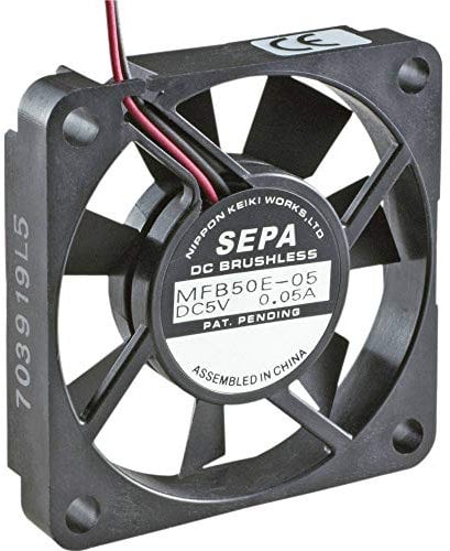 SEPA MFB50E12 Axiallüfter 12 V/DC 14.3 m³/h (L x B x H) 50 x 50 x 10mm