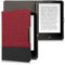 kwmobile Hülle kompatibel mit Tolino Vision 1/2 / 3/4 HD - Canvas eReader Schutzhülle Cover Case - Dunkelrot Schwarz