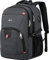 Cafele Rucksack,Wasserdichter Großer 17-Zoll-Laptop-Rucksack für Schulausflüge Büchertasche Computer-Rucksack mit USB-Ladeanschluss,Wasserabweisender robuster Rucksack für Herren Damen,Grau