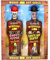 WHOOP Sauce piquante au poivre fantôme de qualité supérieure et Carolina Reaper – Emballé dans des bouteilles de figurines à collectionner – Parfait pour les ailes de poulet ou un cadeau.